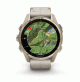 fēnix® 8 – 43 mm, AMOLED - Sapphire, Soft Gold with Limestone Leather Band - 010-02903-40 - Garmin